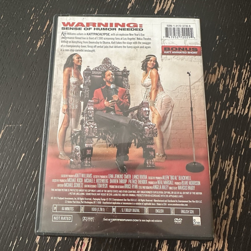 Katt Williams: Kattpacalypse (DVD, 2012) Stand Up Comedy - Picture 2 of 4